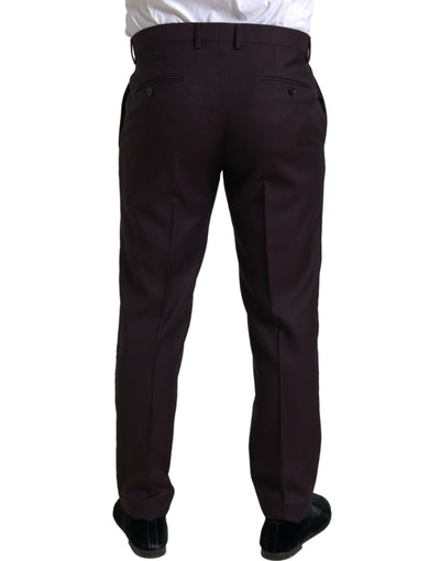 Dolce & Gabbana Kastanienbrauner 2-tlg. einreihiger MARTINI Anzug