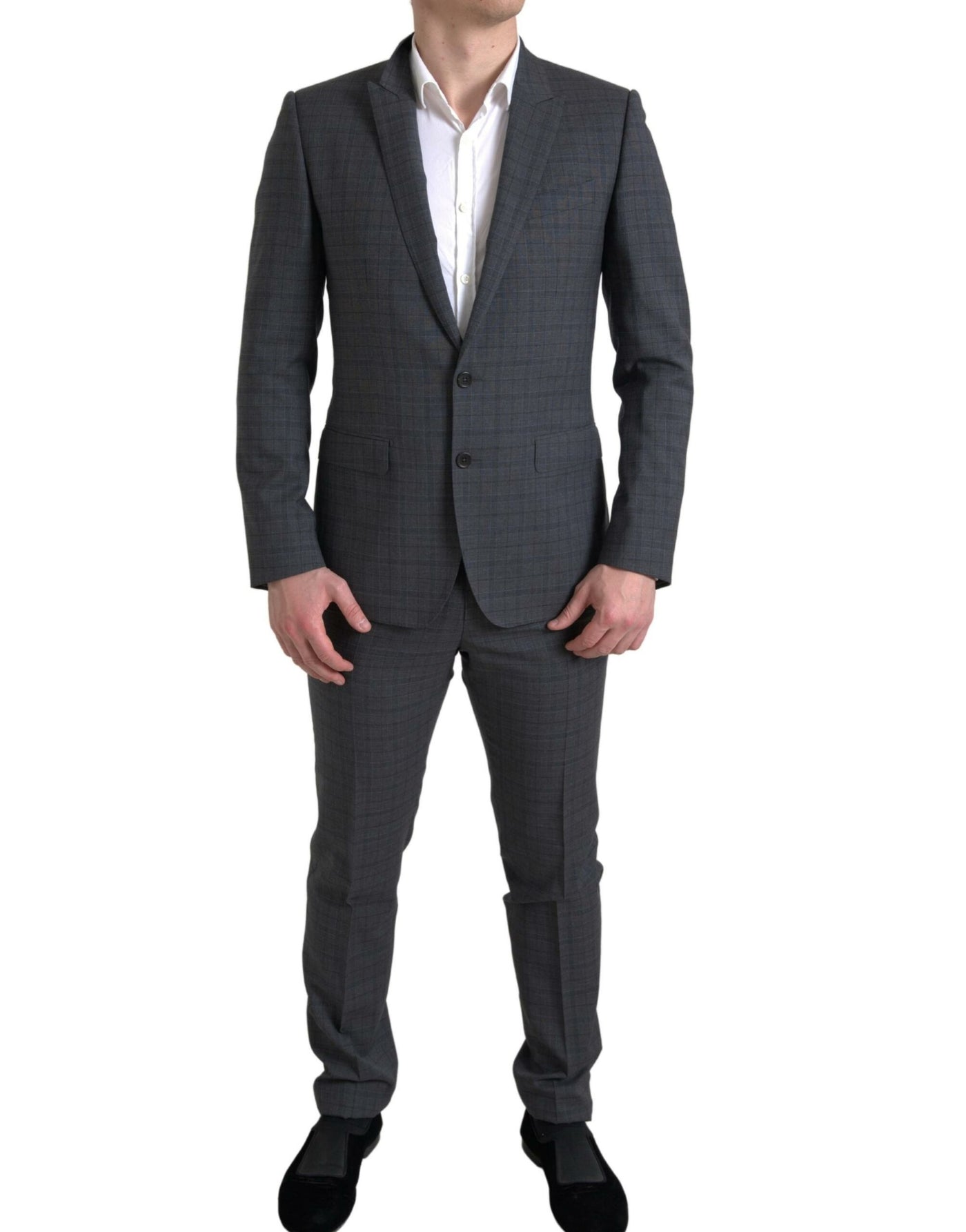 Dolce & Gabbana Grauer 2-teiliger einreihiger MARTINI Anzug