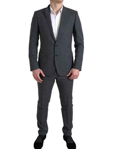 Dolce & Gabbana Grauer 2-teiliger einreihiger MARTINI Anzug