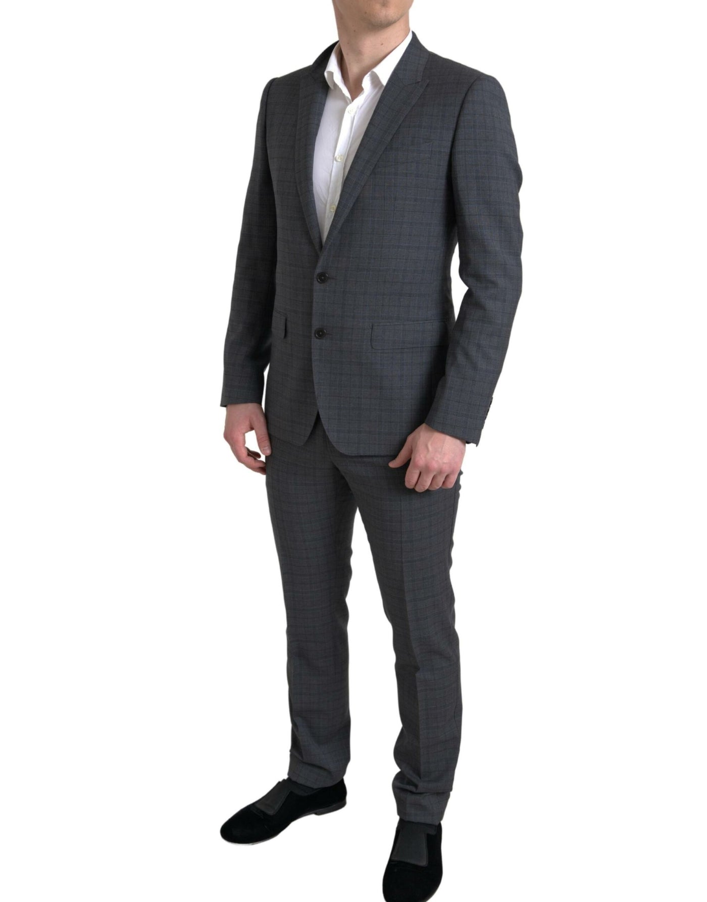 Dolce & Gabbana Grauer 2-teiliger einreihiger MARTINI Anzug