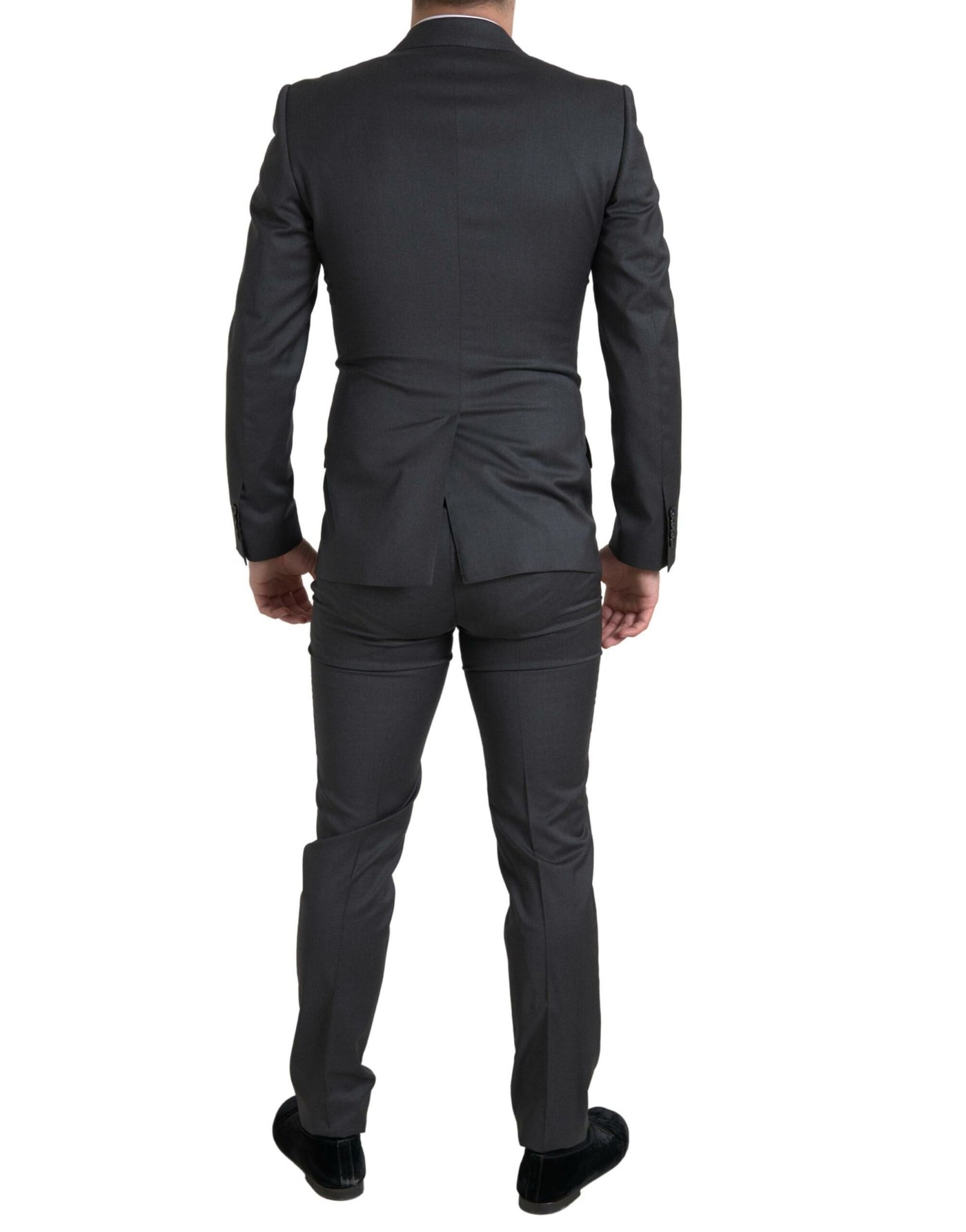 Dolce & Gabbana Grauer 2-teiliger Zweireiher SICILIA Anzug