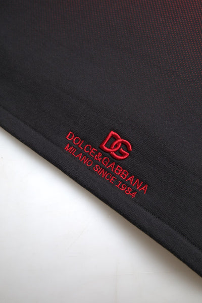 Dolce & Gabbana Rotes Leoparden-Baumwoll-Tank-T-Shirt ohne Ärmel