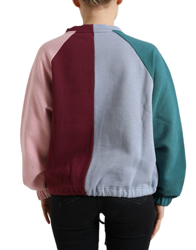 Dolce & Gabbana Multicolor Baumwolle Rundhals Pullover