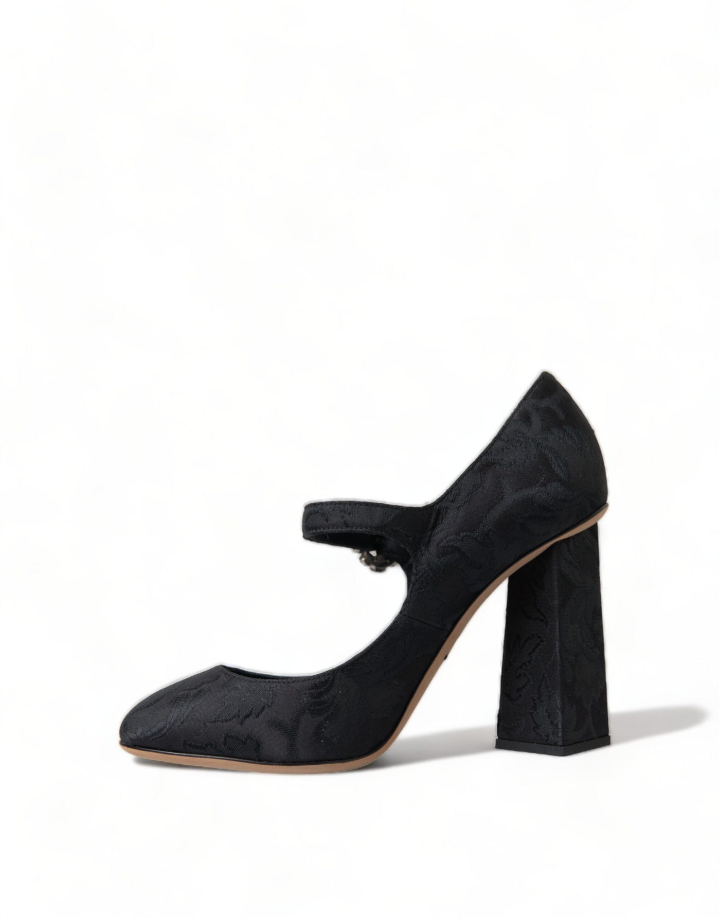 Dolce & Gabbana Schwarz Brokat Mary Janes Heels Pumps Schuhe