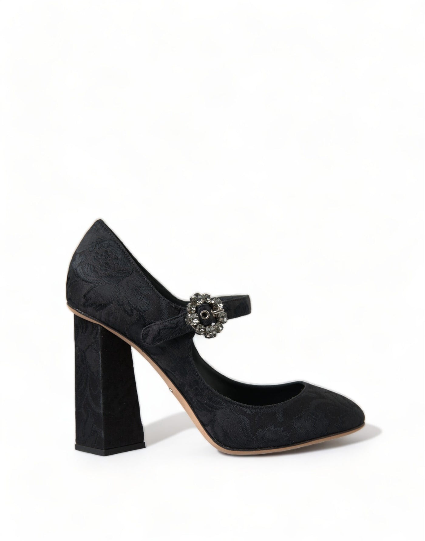 Dolce & Gabbana Schwarz Brokat Mary Janes Heels Pumps Schuhe