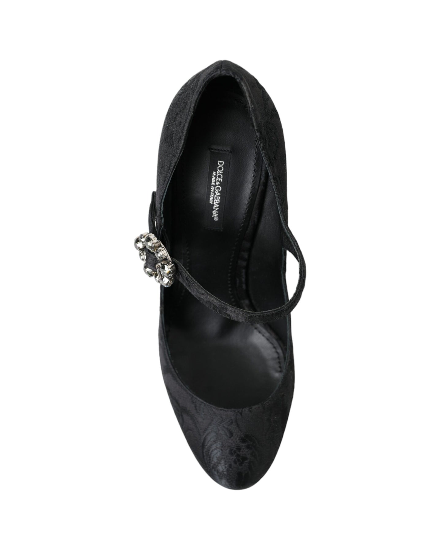 Dolce & Gabbana Schwarz Brokat Mary Janes Heels Pumps Schuhe