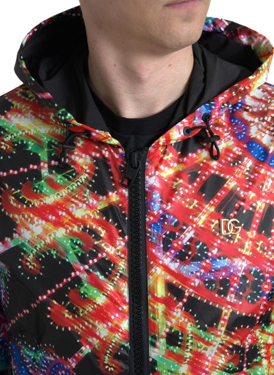 Dolce & Gabbana Multicolor Sweatshirt mit Kapuze Pullover