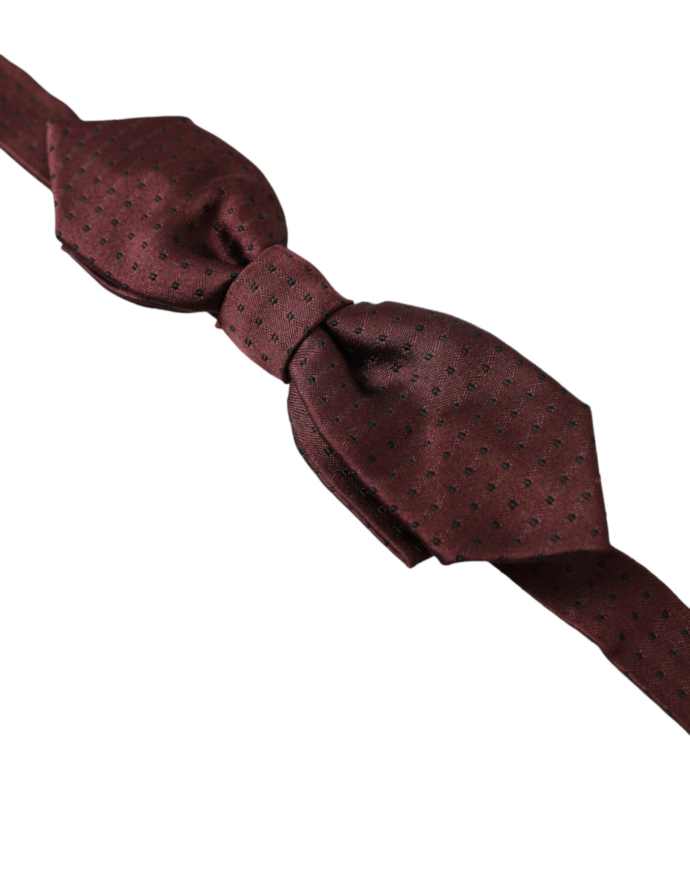 Dolce & Gabbana Rote bordeauxfarbene, schmale, verstellbare Papillon-Fliege im Nacken
