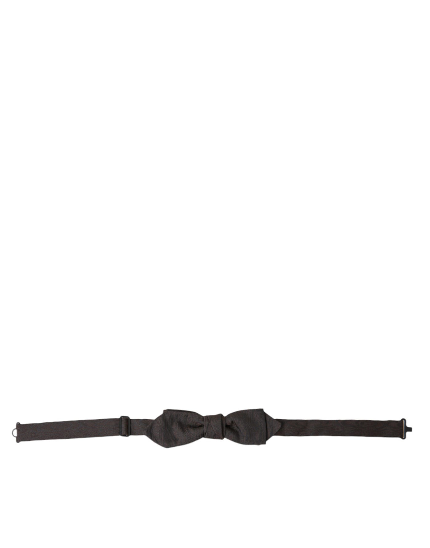 Dolce & Gabbana Braun Polyester Seide Verstellbare Hals Männer Papillon Fliege