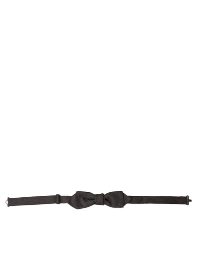 Dolce & Gabbana Braun Polyester Seide Verstellbare Hals Männer Papillon Fliege