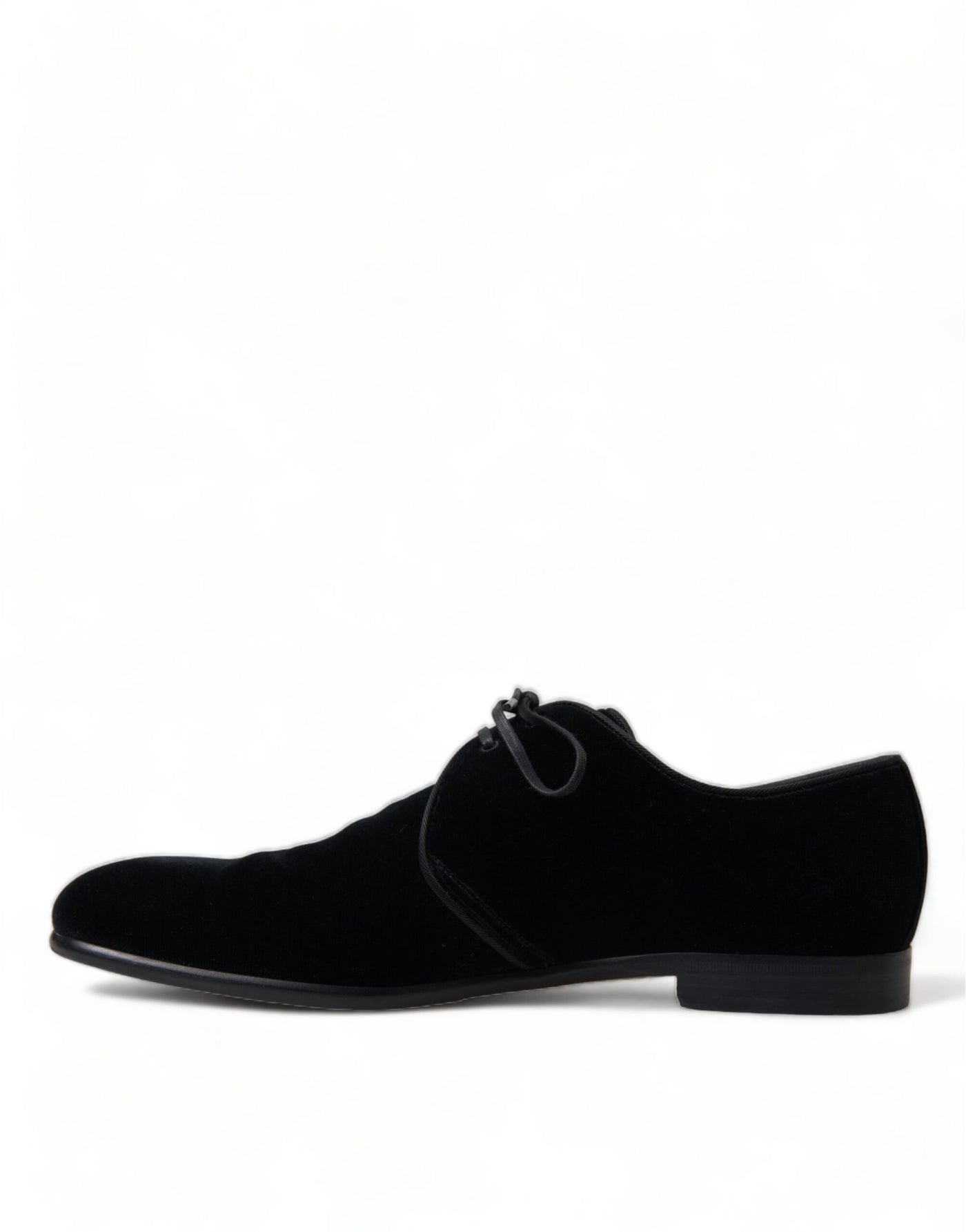 Dolce & Gabbana Schwarze Samtschnürer für formelle Derby-Schuhe
