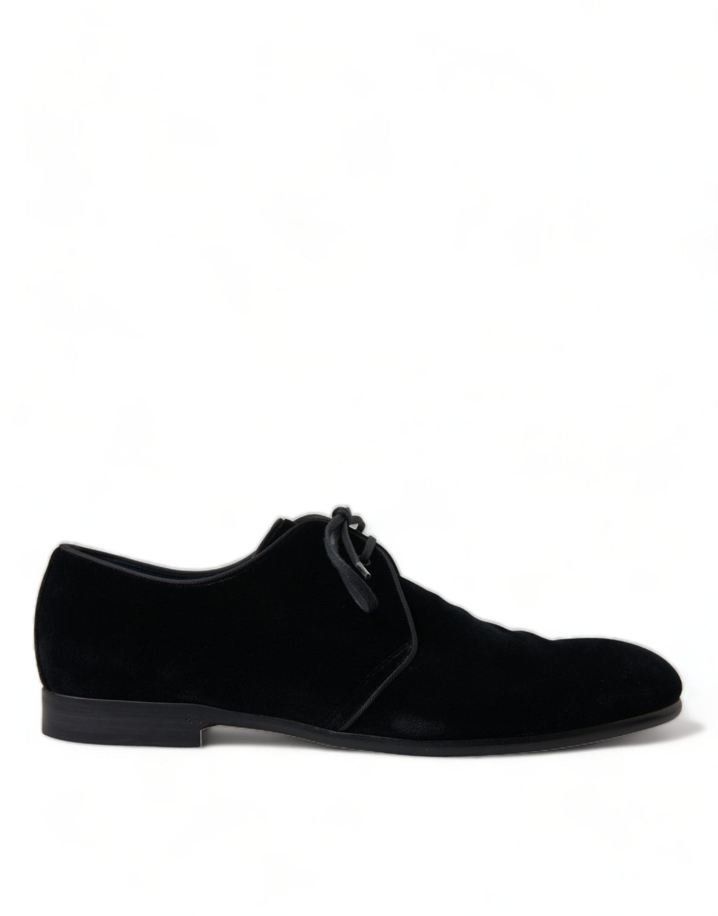 Dolce & Gabbana Schwarze Samtschnürer für formelle Derby-Schuhe