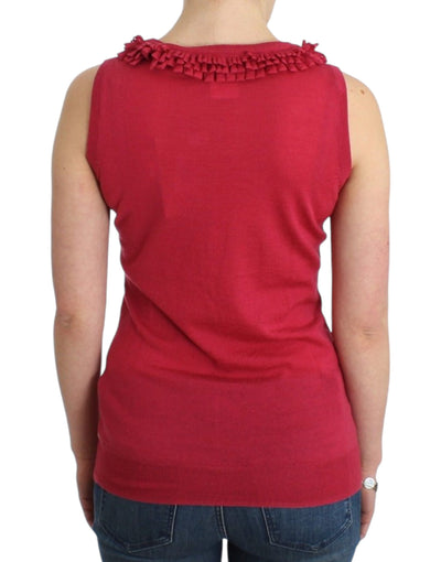 John Galliano Rosa Wollstrick-Top