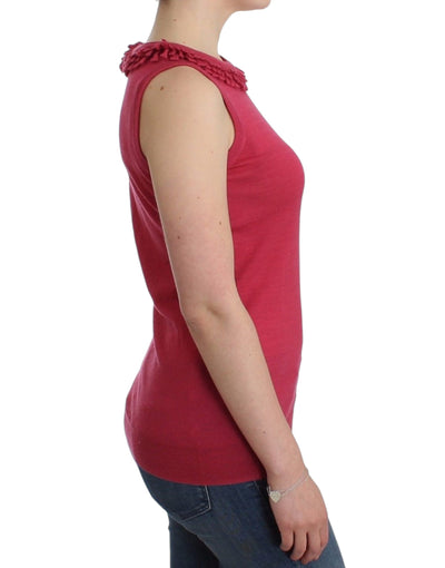 John Galliano Rosa Wollstrick-Top