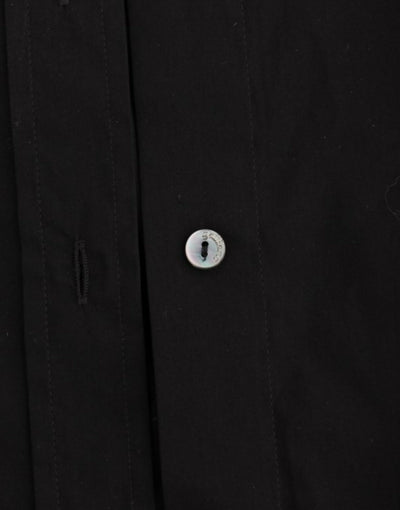John Galliano Schwarzes Baumwollshirt-Top