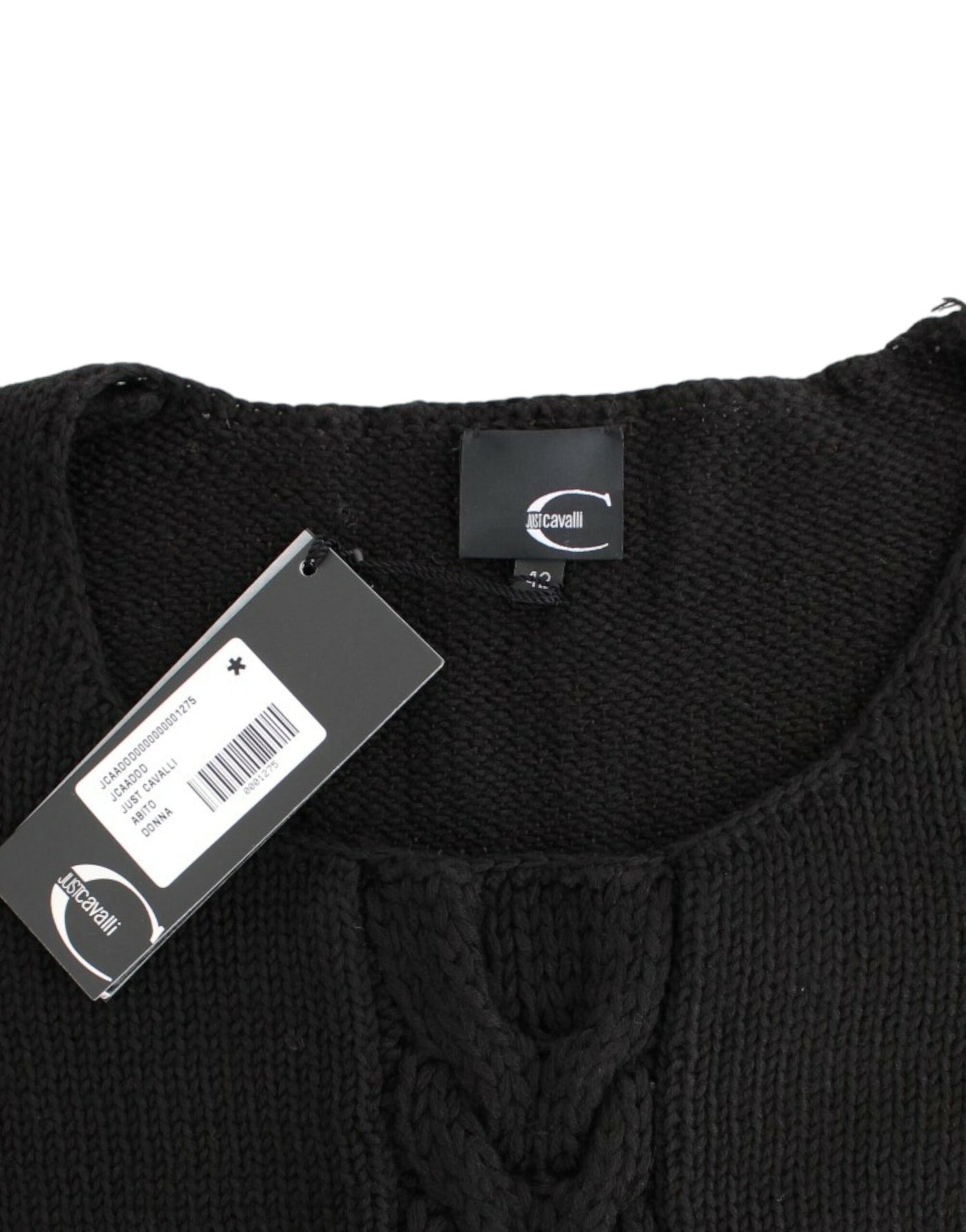 Cavalli Schwarzer Wollstrickpullover