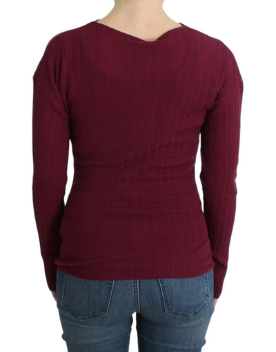 Cavalli Lila Wollstrickpullover