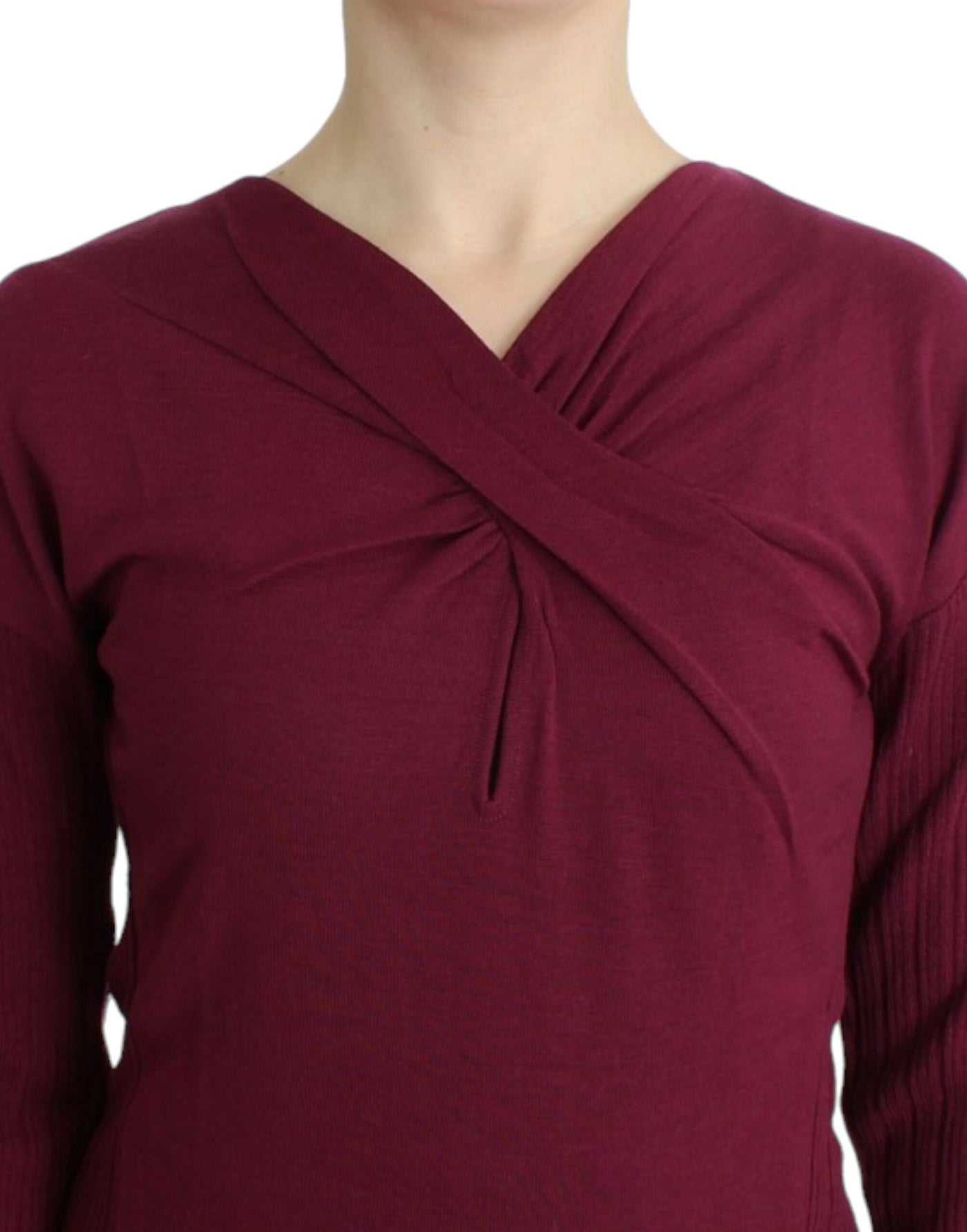 Cavalli Lila Wollstrickpullover