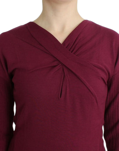 Cavalli Lila Wollstrickpullover