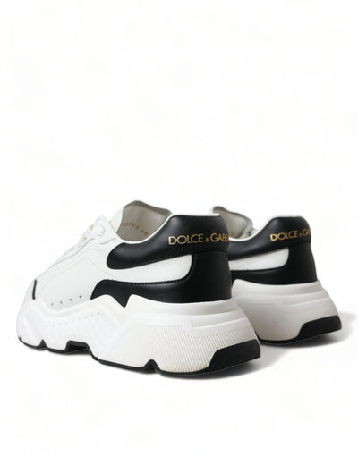 Dolce & Gabbana Weiß Schwarz Low Top Daymaster Turnschuhe Schuhe