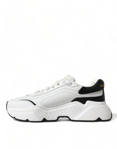 Dolce & Gabbana Weiß Schwarz Low Top Daymaster Turnschuhe Schuhe