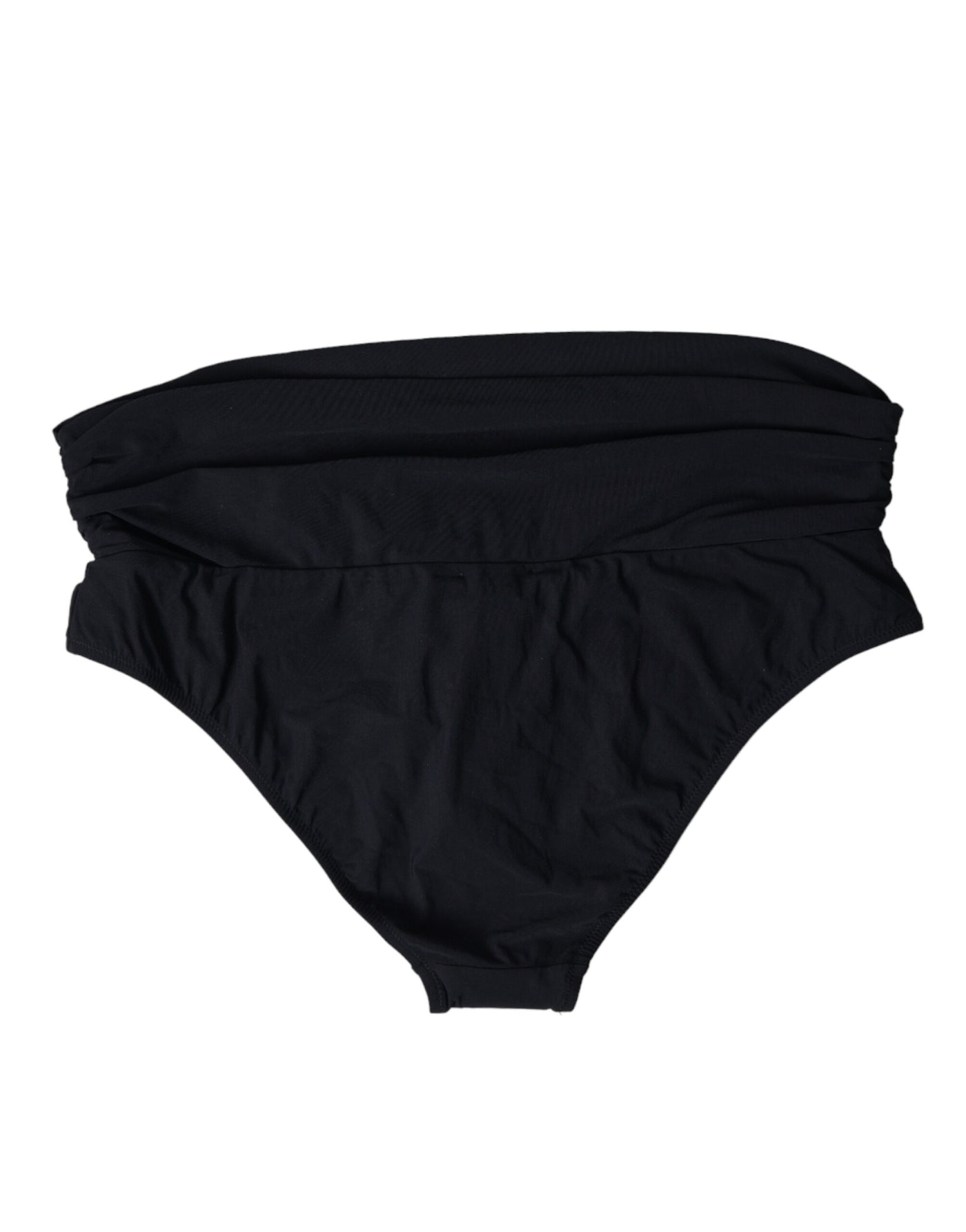 Dolce & Gabbana Schwarzer Nylon-Stretch-Badeanzug Slip Bottom Bikini