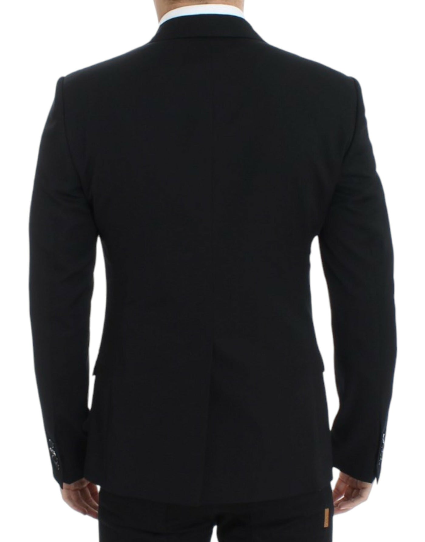 Dolce & Gabbana Schwarzer schmal geschnittener Wollblazer