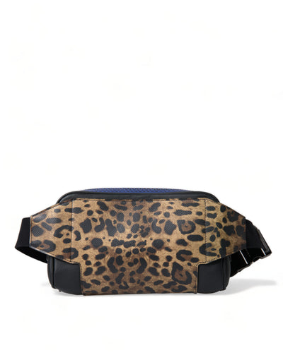 Dolce & Gabbana Schwarzes Exotenleder Logo Gürtel Taille Gürteltasche