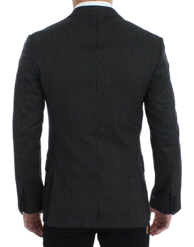 Dolce & Gabbana Schwarzer schmaler MARTINI Blazer aus Wolle