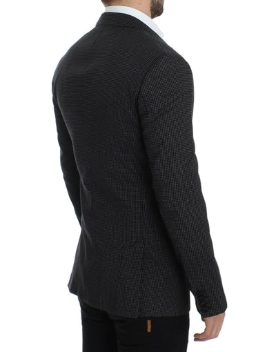 Dolce & Gabbana Schwarzer schmaler MARTINI Blazer aus Wolle