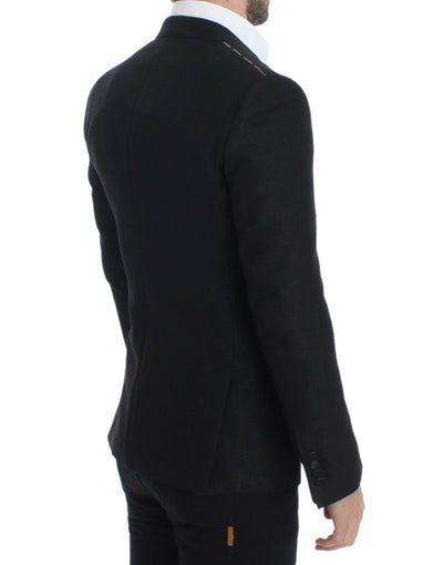 Dolce & Gabbana Schmaler schwarzer Wollblazer von MARTINI