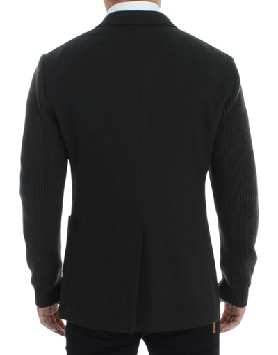 Dolce & Gabbana Grüner Kaschmir-Blazer mit zwei Knöpfen