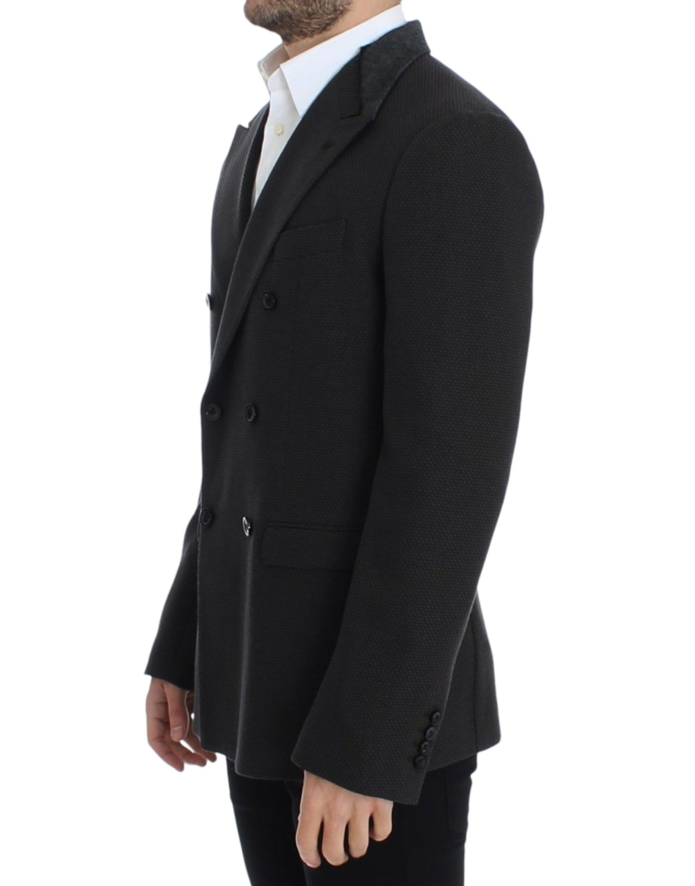 Dolce & Gabbana Brauner schmal geschnittener Wollblazer