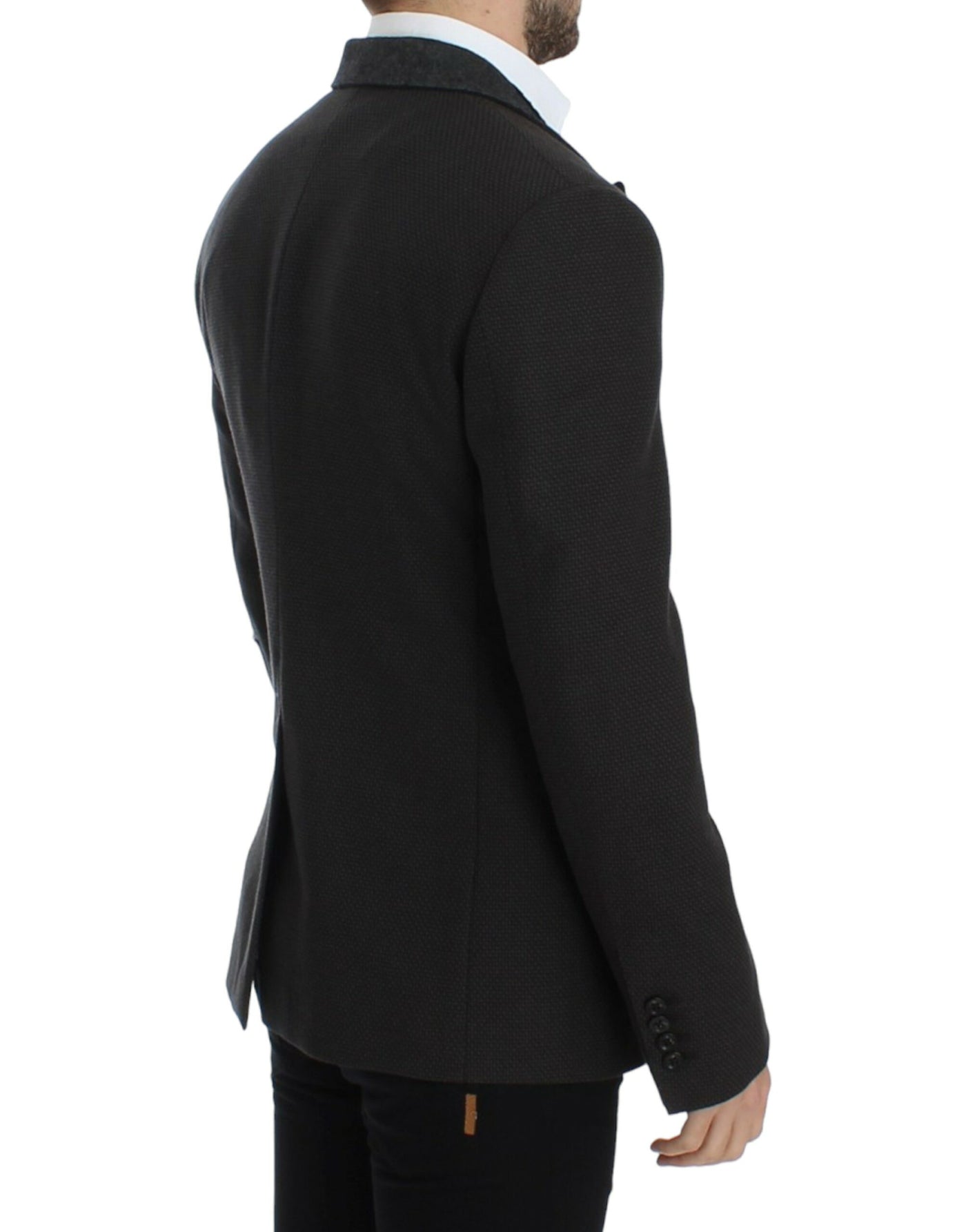 Dolce & Gabbana Brauner schmal geschnittener Wollblazer