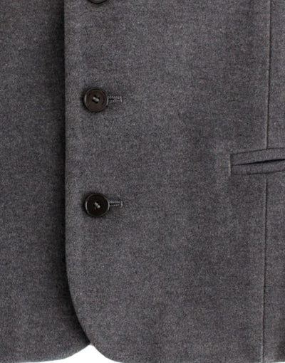 Costume National Graue Freizeitweste aus Baumwollmischung