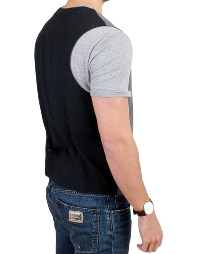 Costume National Graue Freizeitweste aus Baumwollmischung