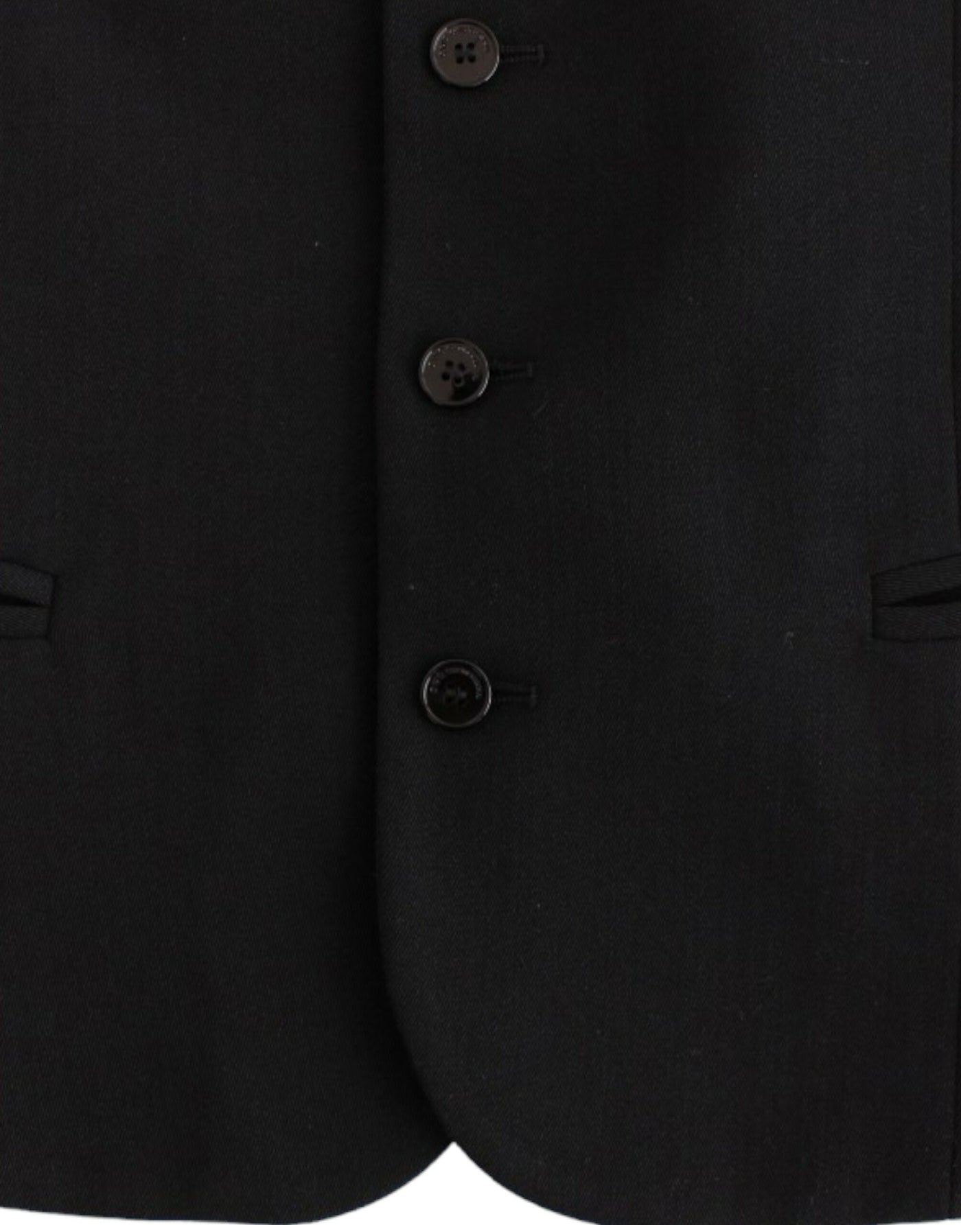Costume National Schwarze Freizeitweste aus Wollgemisch