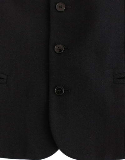 Costume National Schwarze Freizeitweste aus Wollgemisch