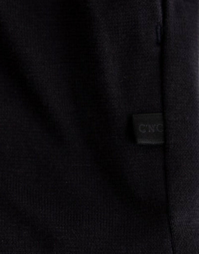 Costume National Blauer Baumwollpullover mit Kapuze