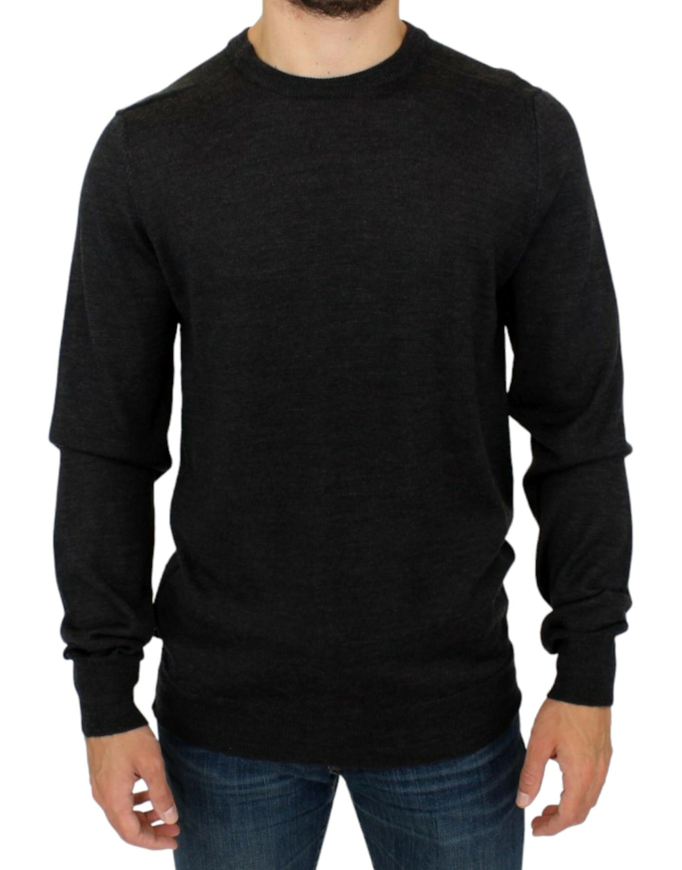 Costume National Grauer Pullover mit Rundhalsausschnitt