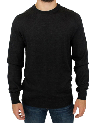 Costume National Grauer Pullover mit Rundhalsausschnitt