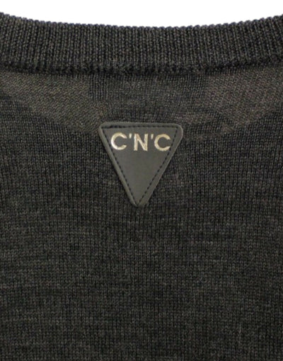 Costume National Grauer Pullover mit Rundhalsausschnitt
