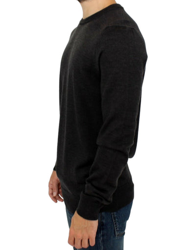 Costume National Grauer Pullover mit Rundhalsausschnitt