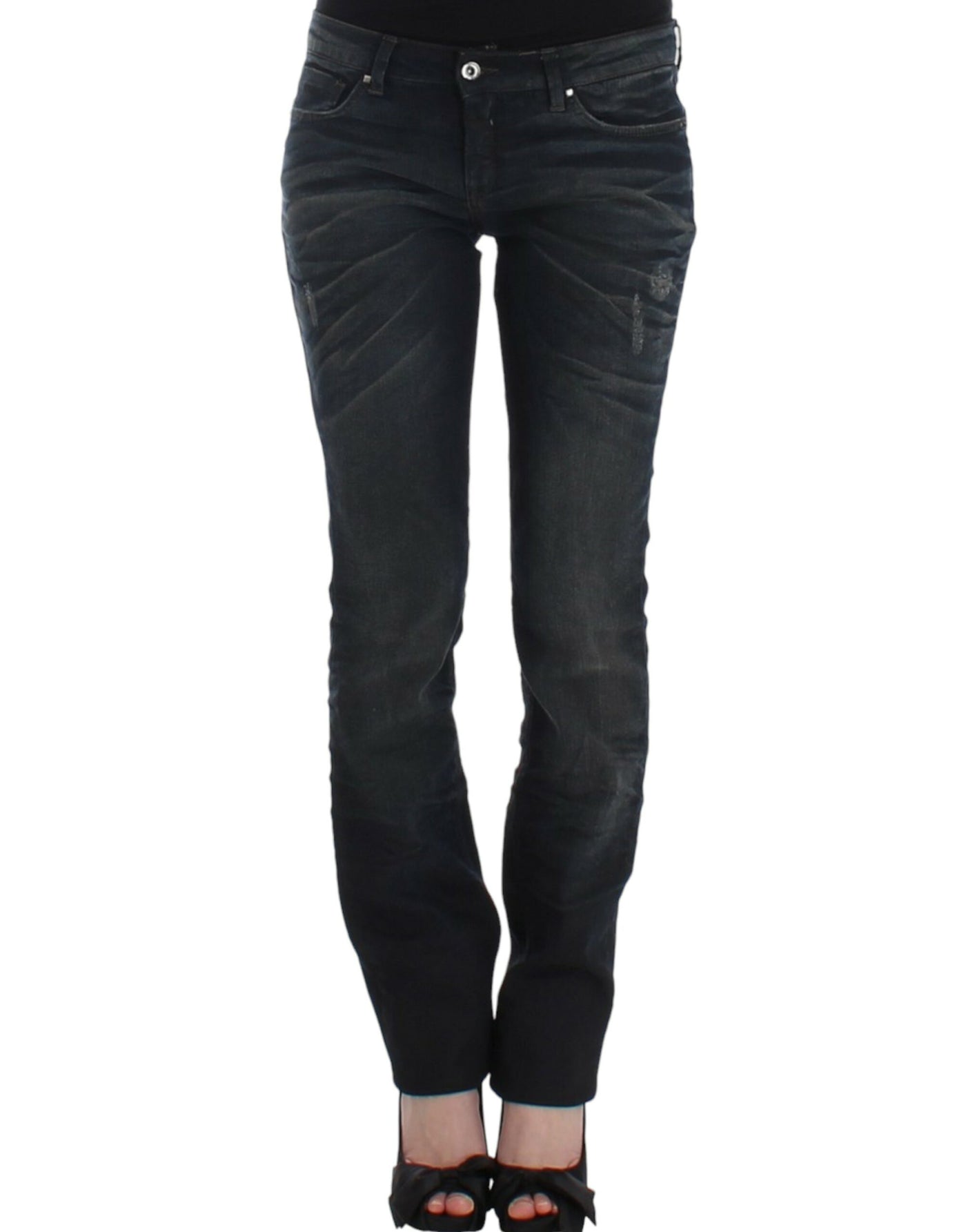 Costume National Blaue Jeans mit dünnem Bein