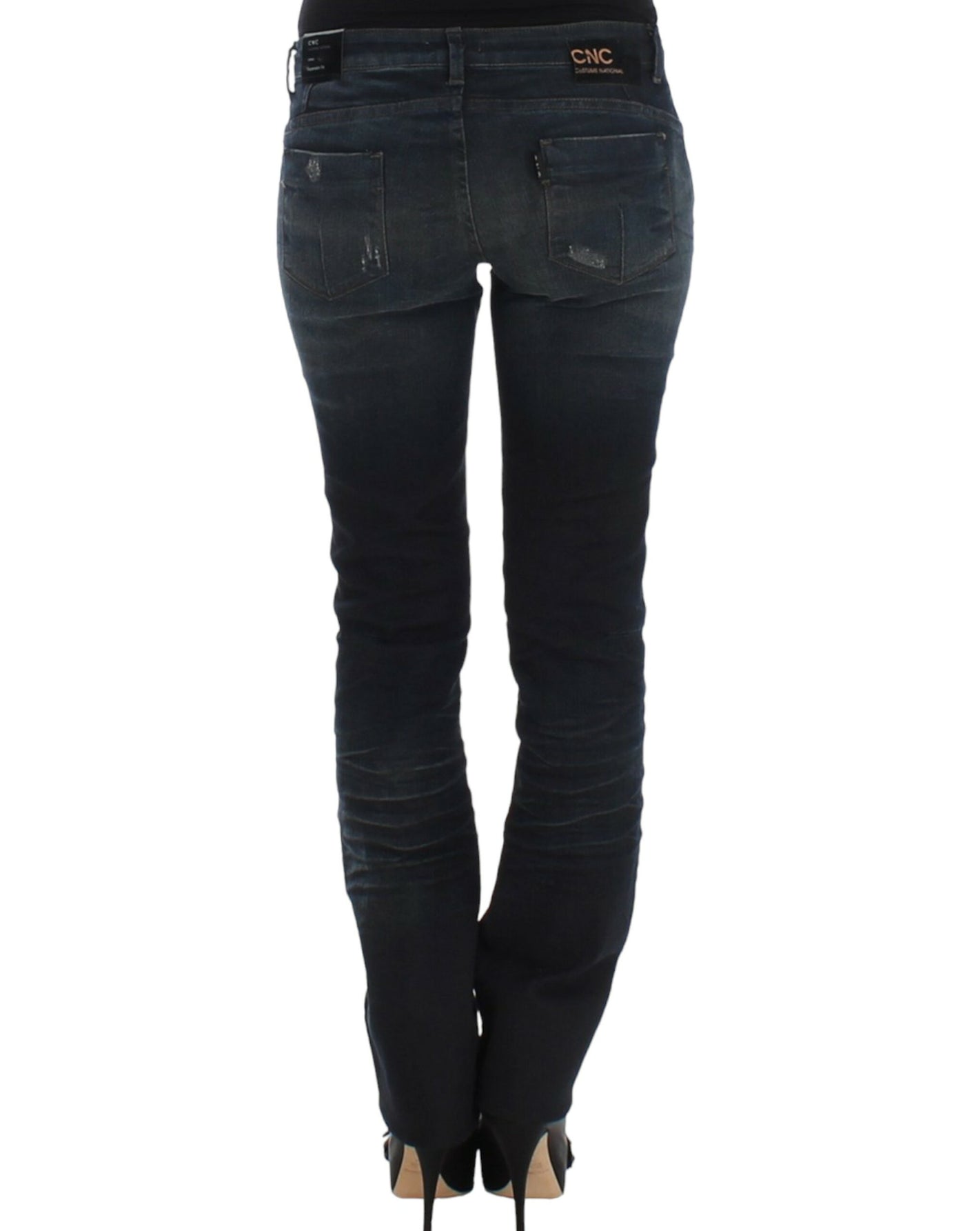 Costume National Blaue Jeans mit dünnem Bein