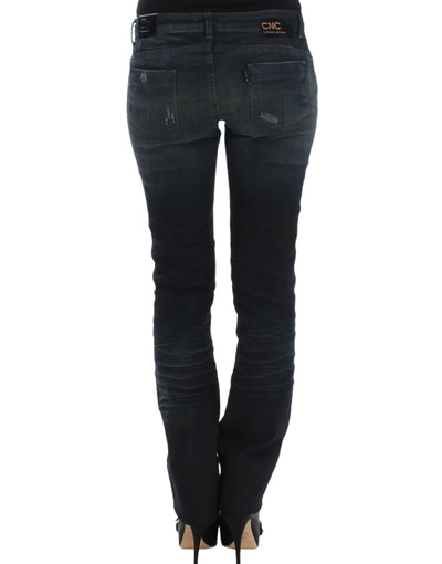 Costume National Blaue Jeans mit dünnem Bein