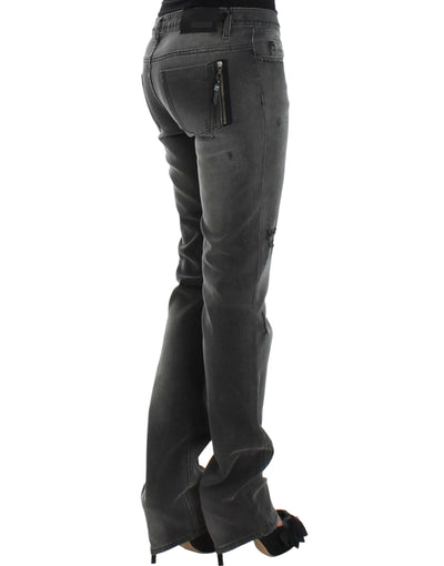 Costume National Graue Jeans mit geradem Bein