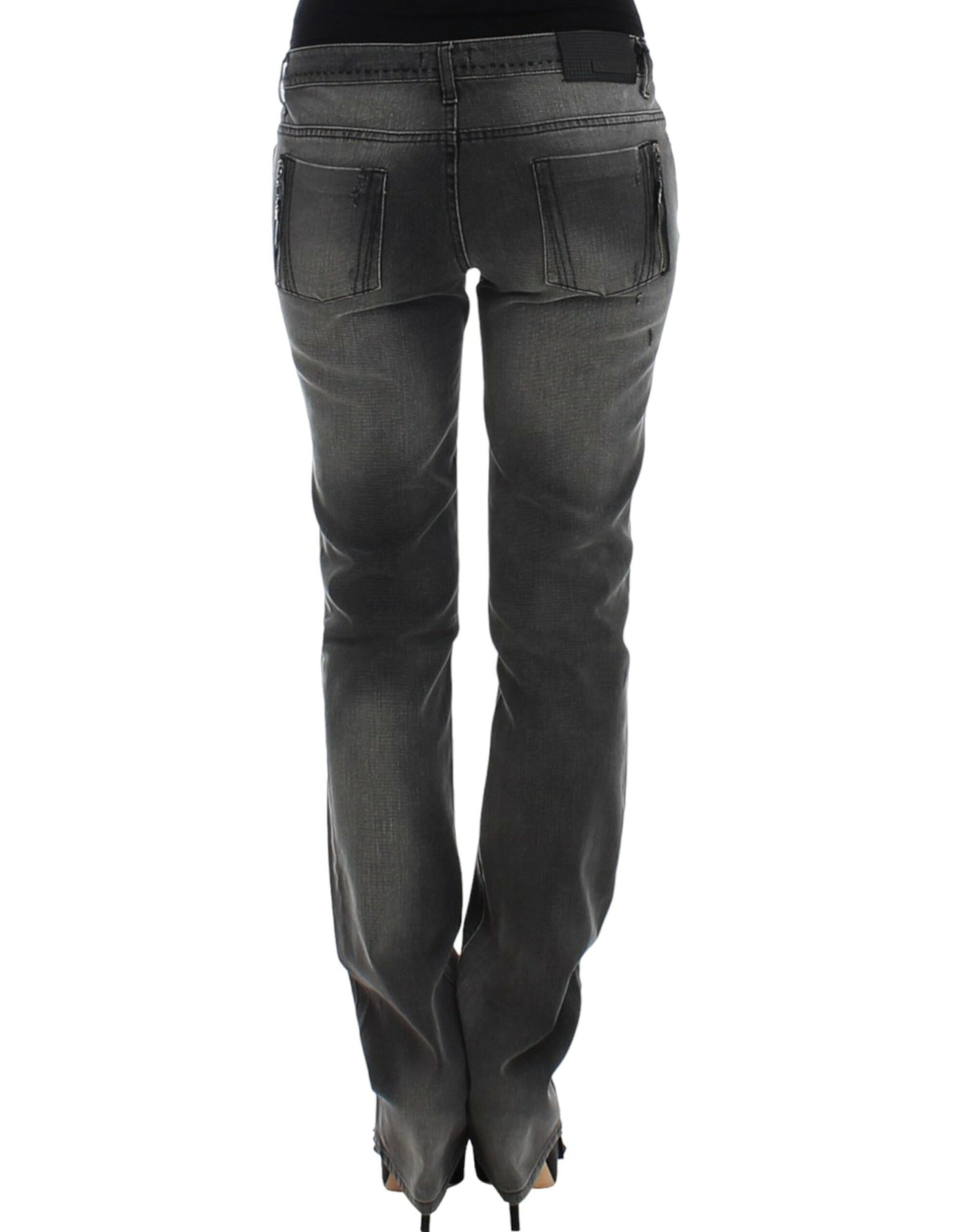 Costume National Graue Jeans mit geradem Bein