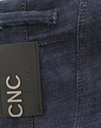 Costume National Blaue Skinny Leg Jeans