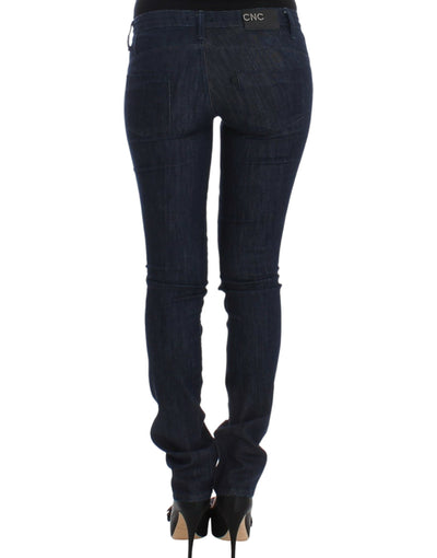 Costume National Blaue Skinny Leg Jeans